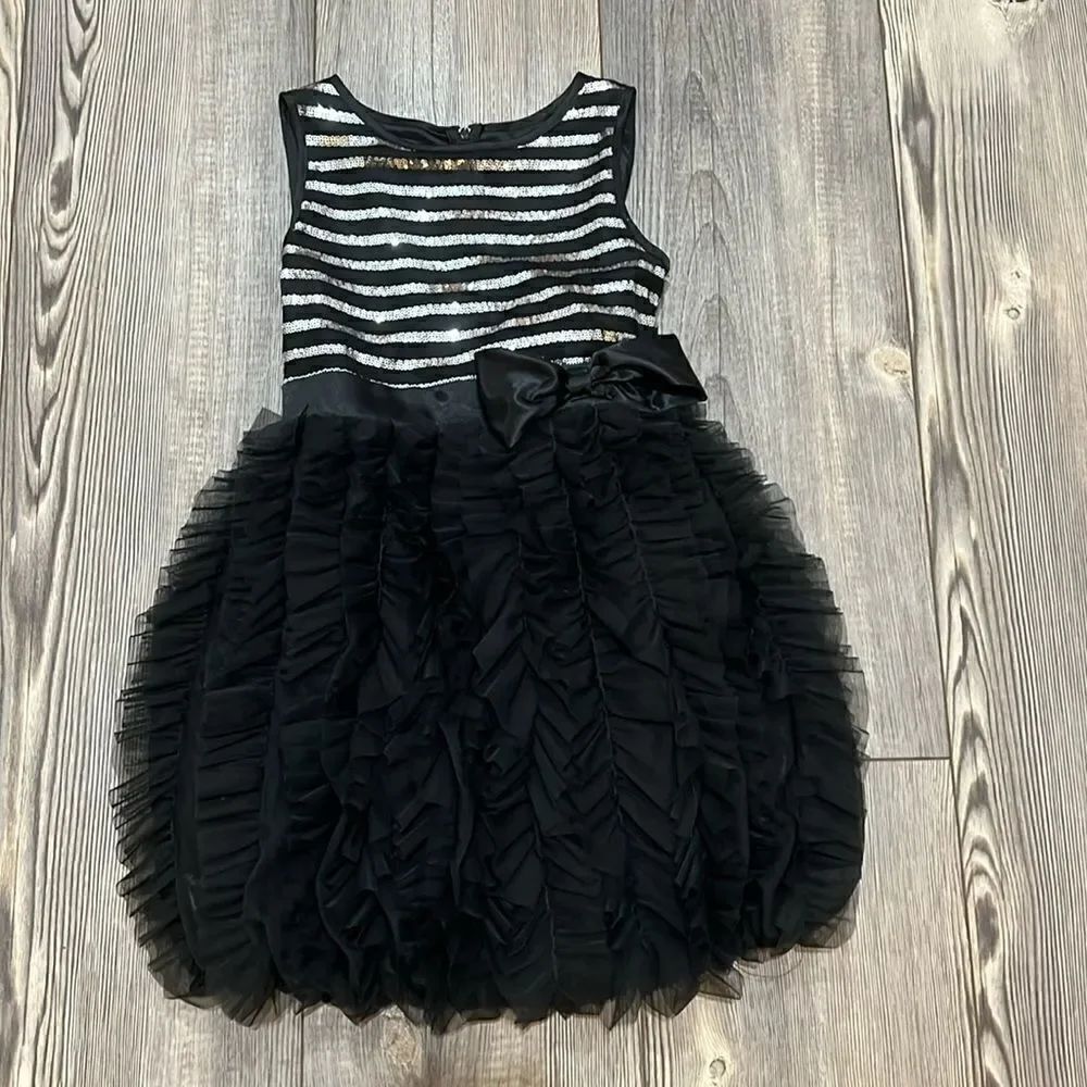 Bizcotti Black And Silver Dress